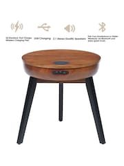 Jual Walnut San Francisco Smart Side Table - Image 2 of 4