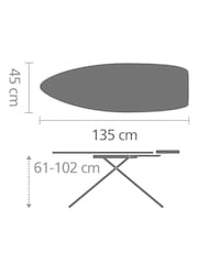 Brabantia Black Spring Bubbles D 135x45cm Ironing Board - Image 7 of 7