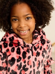 Pink Animal Print Fleece All-In-One (1.5-16yrs) - Image 4 of 7