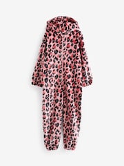 Pink Animal Print Fleece All-In-One (1.5-16yrs) - Image 5 of 7
