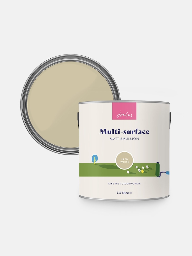 Joules Reed White Multi Surface Matt Emulsion - Image 4 of 4