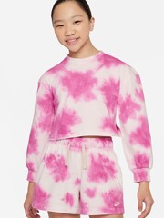 Nike Pink Tie Dye Sweatshirt - Image 1 of 5