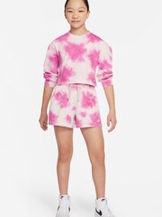 Nike Pink Tie Dye Sweatshirt - Image 3 of 5