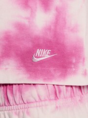 Nike Pink Tie Dye Sweatshirt - Image 5 of 5