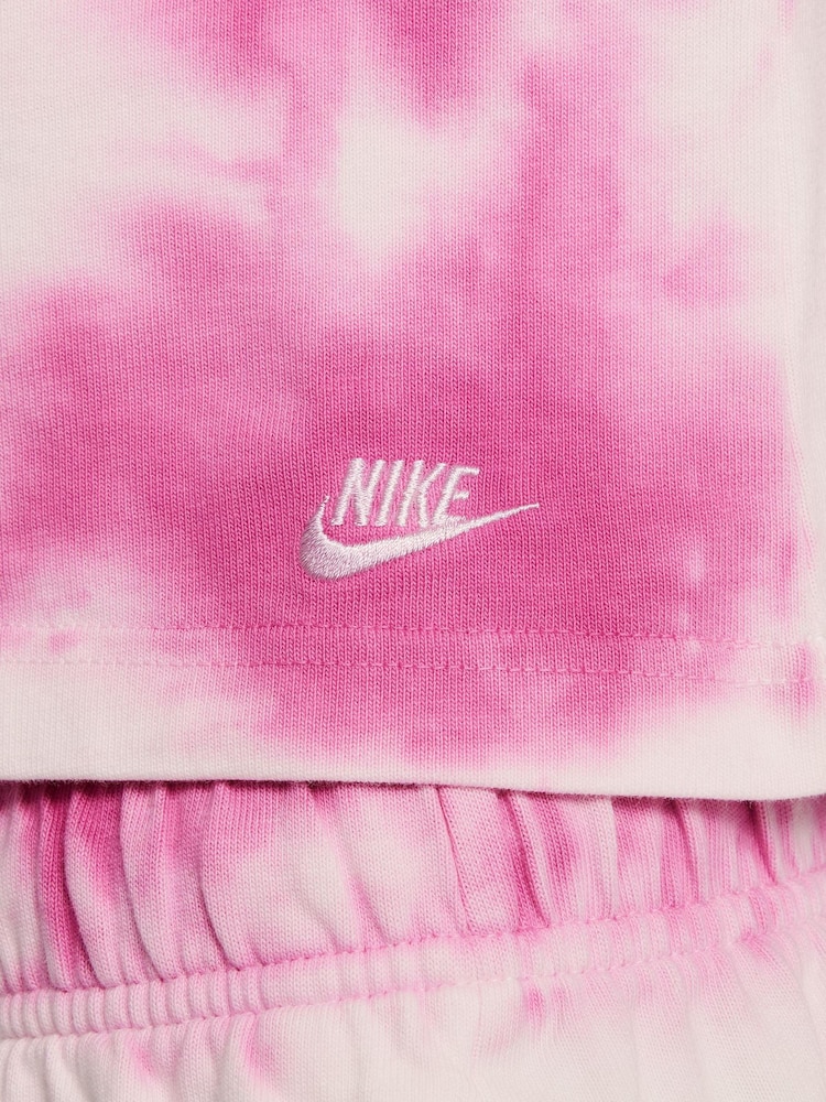 Nike Pink Tie Dye Sweatshirt - Image 5 of 5