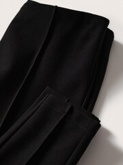 Mango Black Decorative Seam Leggings - Image 4 of 5