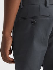 Reiss Steel Blue Eastbury 9-12 yrs Slim Fit Chinos - Image 7 of 8