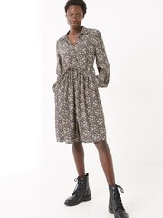 FatFace Corby Daisy Black Shirt Dress - Image 1 of 5