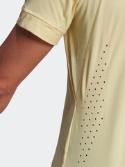 adidas Men's Tennis New York FreeLift Yellow Polo Shirt - Image 6 of 7