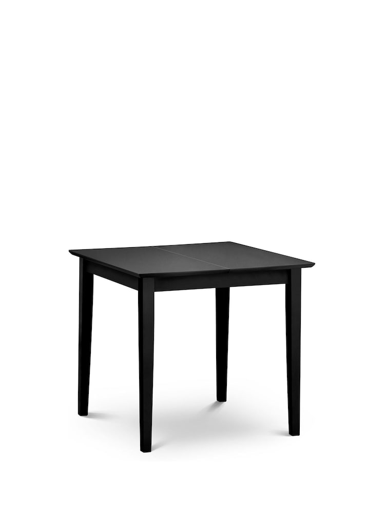 Julian Bowen Black Rufford Extending Butterfly Leaf Dining Table - Image 2 of 3