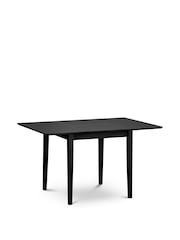 Julian Bowen Black Rufford Extending Butterfly Leaf Dining Table - Image 3 of 3