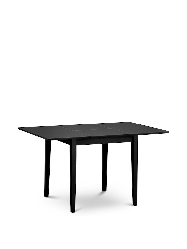 Julian Bowen Black Rufford Extending Butterfly Leaf Dining Table - Image 3 of 3