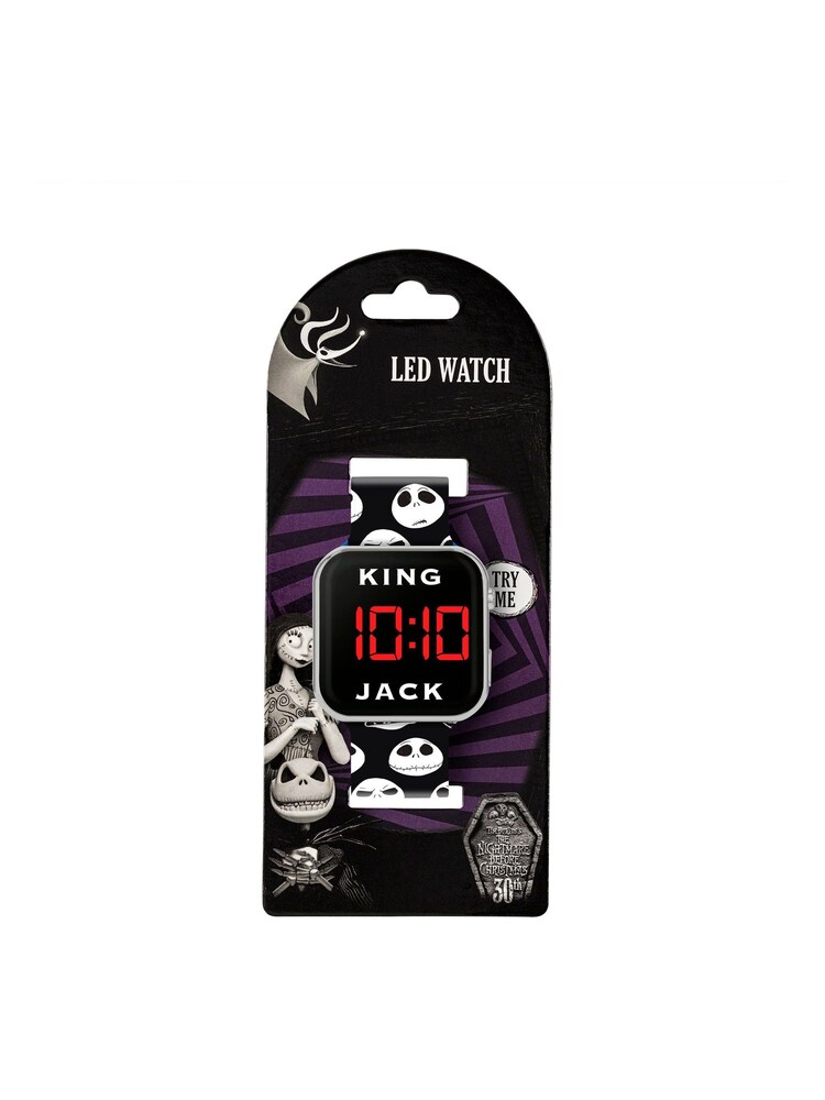 Peers Hardy Disney The Nightmare Before Christmas Black Strap LED Black Watch - Image 2 of 4