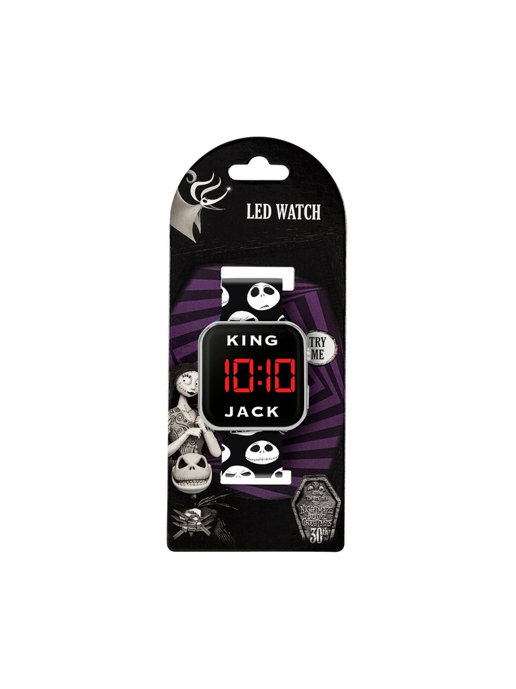Peers Hardy Disney The Nightmare Before Christmas Black Strap LED Black Watch - Image 4 of 4