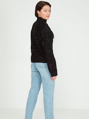 Kylie Teens Glitter Yarn Black Jumper - Image 3 of 4