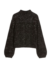Kylie Teens Glitter Yarn Black Jumper - Image 4 of 4