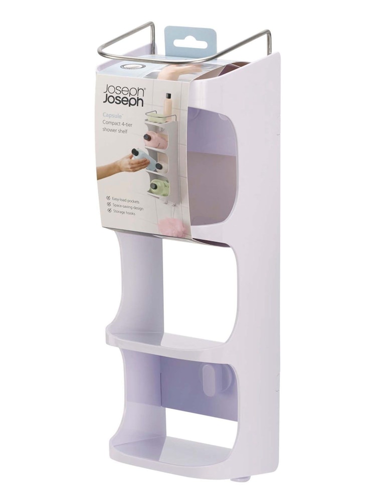 Joseph Joseph White Slimline Shower Shelf - Image 4 of 4 Joseph Joseph White Slimline Shower Shelf - Image 4 of 4
