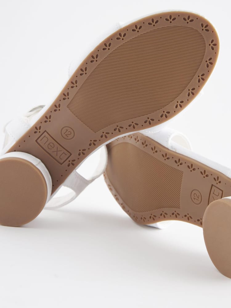 White Satin (Stain Resistant) Occasion Heel Sandals - Image 6 of 6
