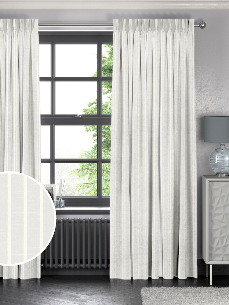 Natural Franklin Made To Measure 100% Cotton Curtains - Image 1 of 9