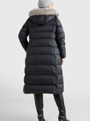 Tommy Hilfiger Curve Trya Maxi-Daunenmantel, Schwarz - Bild 2 von 7