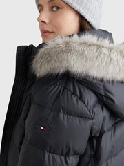 Tommy Hilfiger Curve Trya Maxi-Daunenmantel, Schwarz - Bild 4 von 7