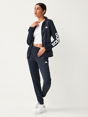 adidas Navy Linear Tracksuit - Image 2 of 7
