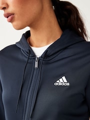 adidas Navy Linear Tracksuit - Image 4 of 7