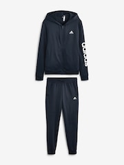 adidas Navy Linear Tracksuit - Image 5 of 7