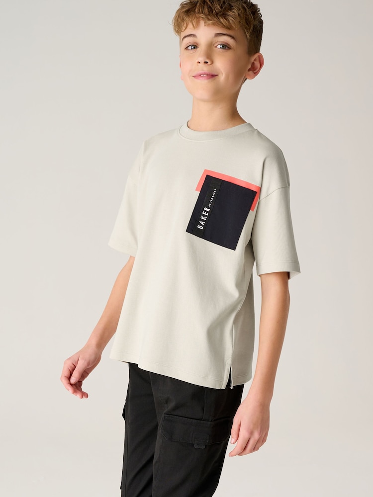 Baker by Ted Baker 100% Cotton Pocket T-Shirt - Image 1 of 7