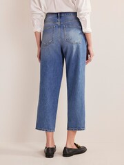 Boden Blue Relaxed Tapered Jeans - Image 2 of 6