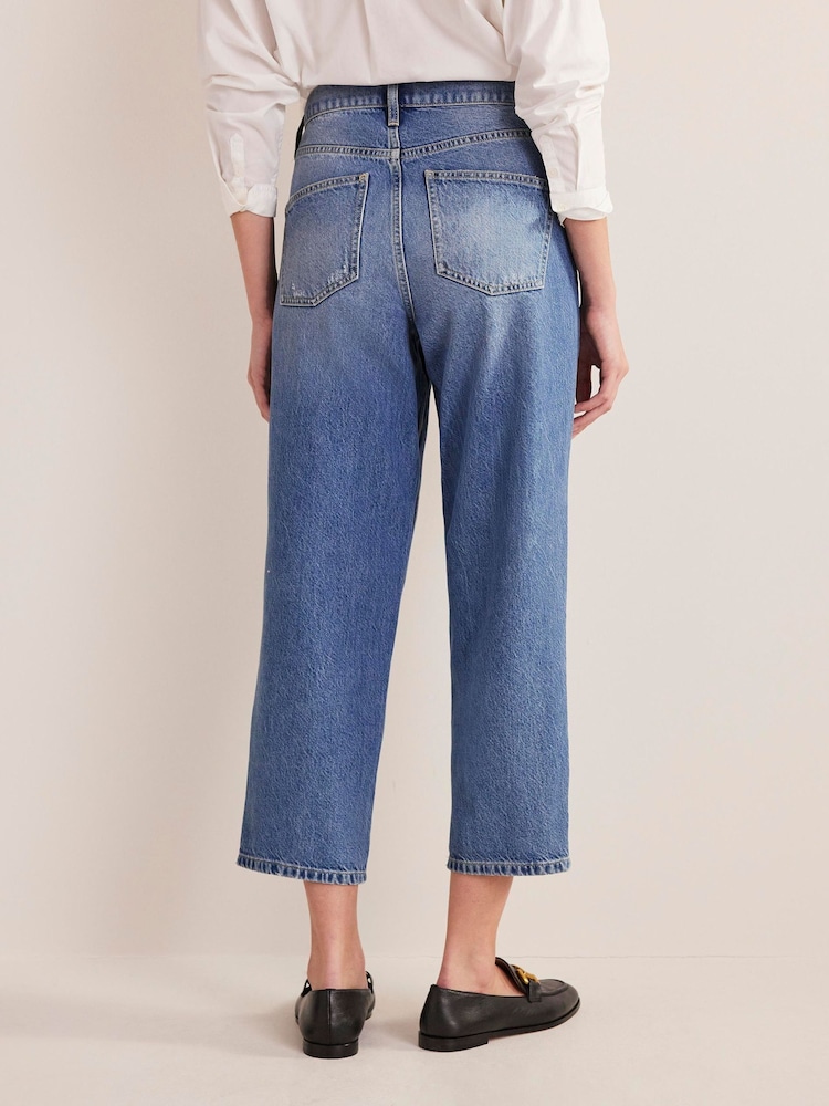 Boden Blue Relaxed Tapered Jeans - Image 2 of 6 Boden Blue Relaxed Tapered Jeans - Image 2 of 6