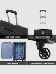 Flight Knight Medium Softcase Lightweight Check-In Suitcase With 4 Wheels - Image 2 of 3