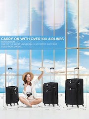Flight Knight Medium Softcase Lightweight Check-In Suitcase With 4 Wheels - Image 3 of 3