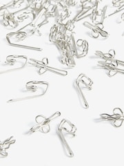 50 Pack Brushed Silver Pencil Pleat Curtain Hooks - Image 5 of 5