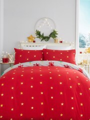 Fusion Grey Festive Trees 100% Cotton Duvet Cover and Pillowcase Set - Image 4 of 4