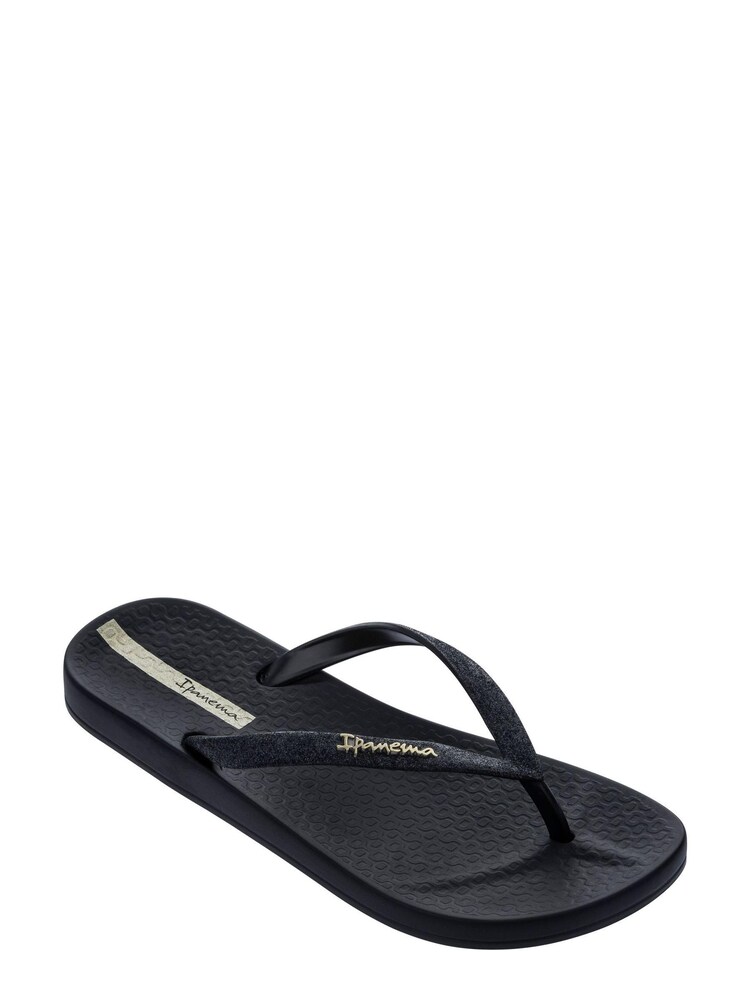 Ipanema Black Shimmering Glitter Flip Flops - Image 1 of 4