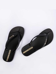 Ipanema Black Shimmering Glitter Flip Flops - Image 3 of 4