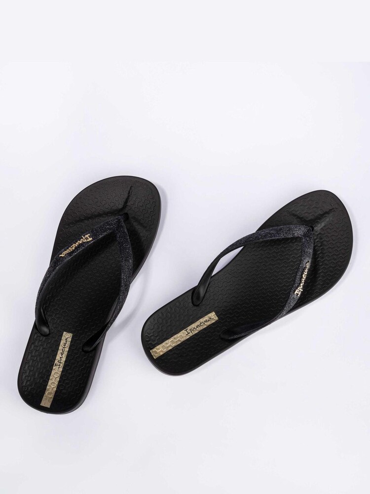 Ipanema Black Shimmering Glitter Flip Flops - Image 3 of 4