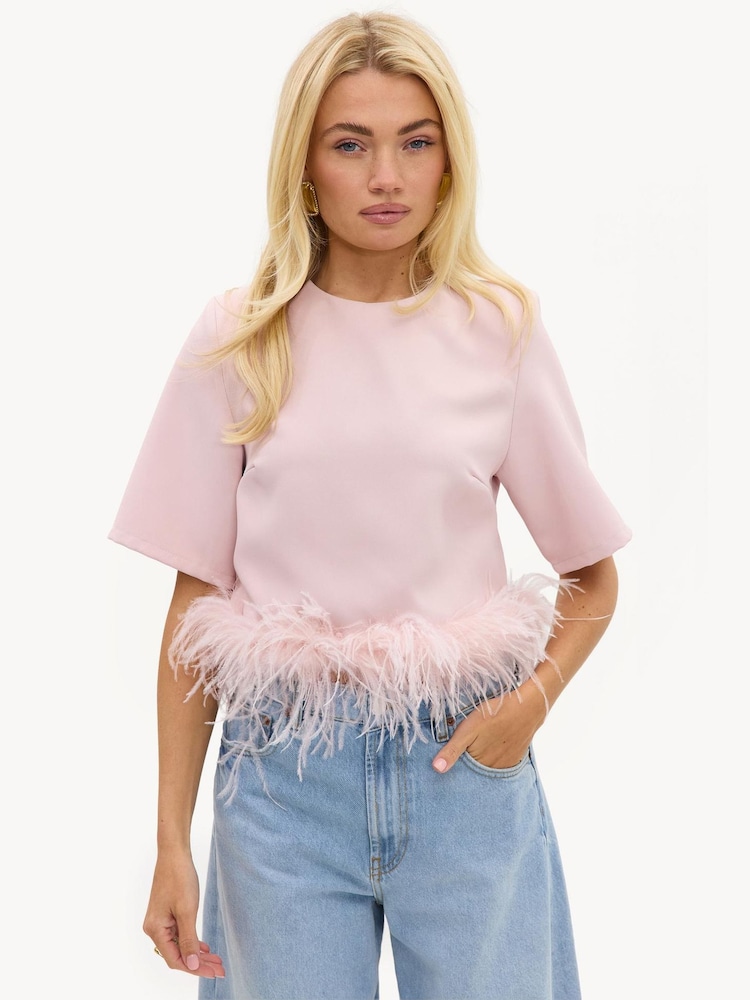 LOAVIES Pink Falling For Magic Top - Image 1 of 5