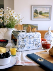Laura Ashley Blue China Rose 4 Slice Toaster - Image 3 of 6
