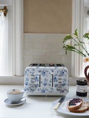 Laura Ashley Blue China Rose 4 Slice Toaster - Image 5 of 6
