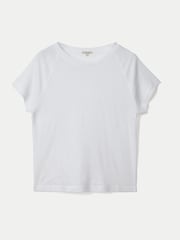 Jigsaw White Linen Raglan Baby T-Shirt - Image 6 of 6