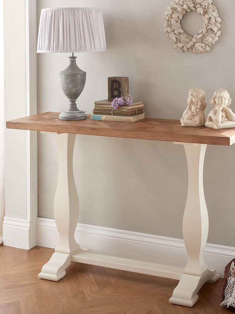 Bentley Designs Cream Belgrave Two Tone Cream Console Table - Image 1 of 3