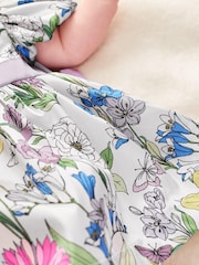 Laura Ashley Multi Floral Newborn Pointon Fields Taffeta Floral Prom Dress - Image 3 of 8