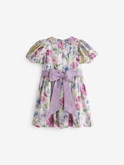 Laura Ashley Multi Floral Newborn Pointon Fields Taffeta Floral Prom Dress - Image 6 of 8