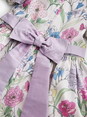 Laura Ashley Multi Floral Newborn Pointon Fields Taffeta Floral Prom Dress - Image 7 of 8
