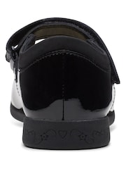 Clarks Black Patent Multi Fit Leather Magic Step Bar Shoes - Image 4 of 7