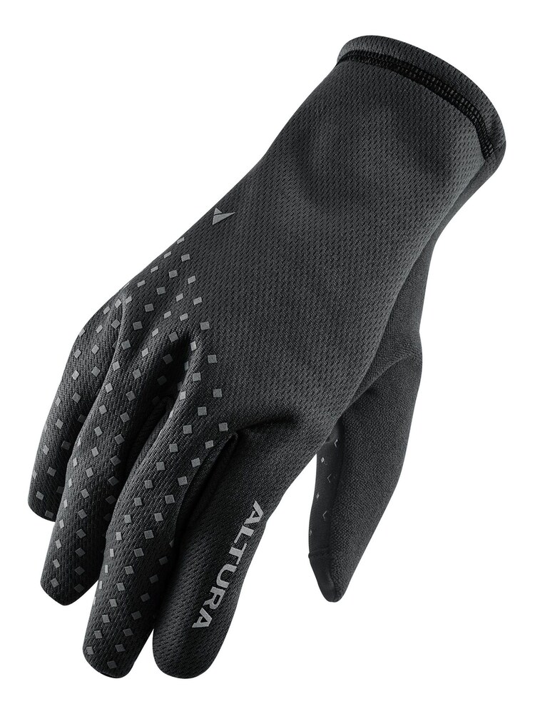 Altura Unisex Black Nightvision Windproof Fleece Cycling Gloves - Image 1 of 2