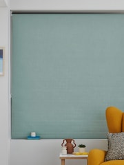 Sage Green Ready Made Textured Roller Blackout Blind - Image 2 of 5