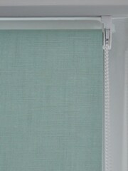 Sage Green Ready Made Textured Roller Blackout Blind - Image 4 of 5